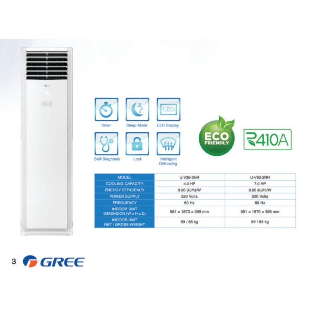 Gree 2.5 HP Inverter R410 AC Floor standing 24000BTU